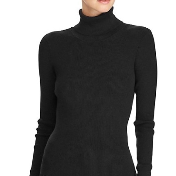 Ralph Lauren Ribbed Gray Turtleneck - Picture 1 of 4